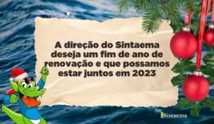 Direção do Sintaema deseja boas festas aos seus associados e associadas