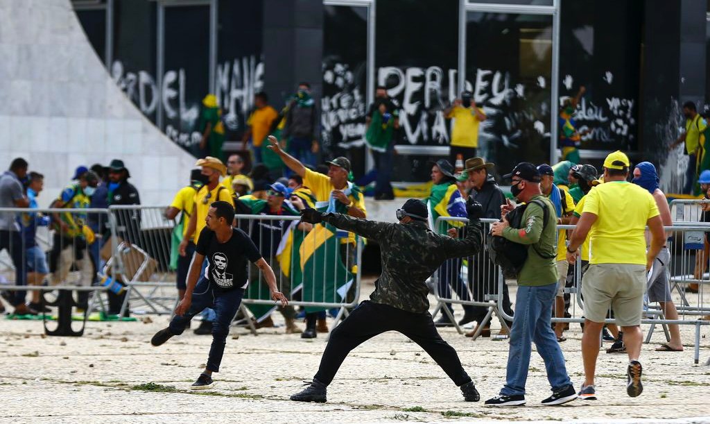 Manifestantes invadem Congresso, STF e Palácio do Planalto | Foto: Marcelo Camargo/Agência Brasil